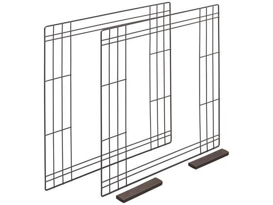 アイリスオーヤマ コンビネーションサークル用左右連結セット ウォールナット[代引不可]【仕入先直送品Ａ】