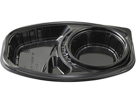 その他 デリカランチ DLオーバル26-18黒本体50枚[代引不可]【仕入先直送品Ａ】