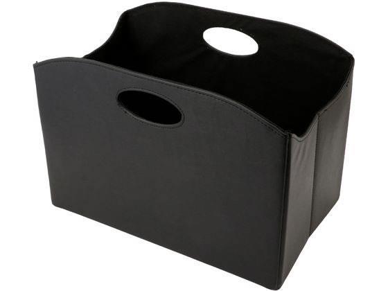 スマイル 折りたたみ収納バスケット ブラック[代引不可]【仕入先直送品Ａ】