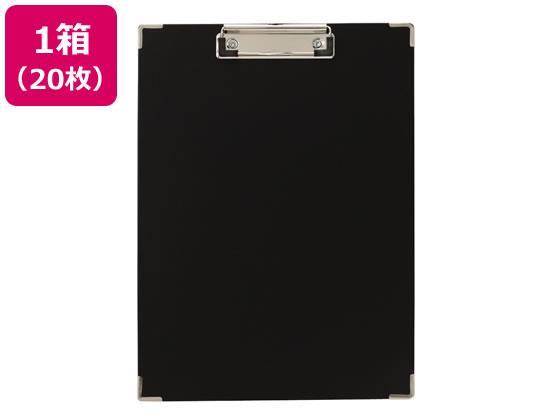 キングジム クリップボードBF A4タテ 短辺とじ 黒 20枚[代引不可]【仕入先直送品Ａ】