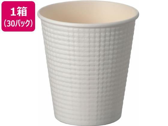 サンナップ エンボスカップ ホワイト 210ml 50個入 30パック[代引不可]【仕入先直送品Ａ】