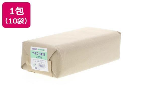 シモジマ ポリ袋 No.808 0.08×130×250mm 50枚×10袋[代引不可]【仕入先直送品Ａ】