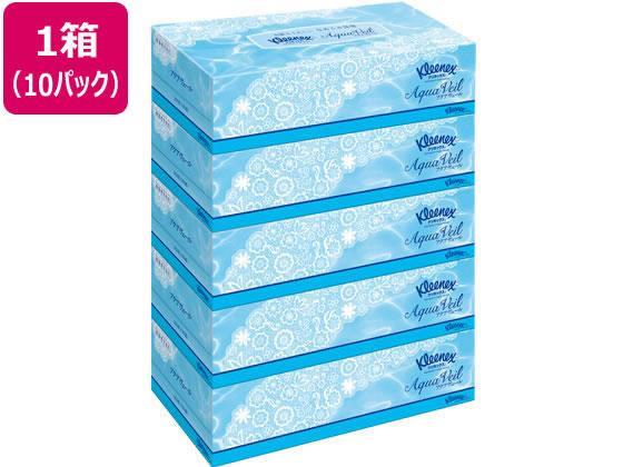 クレシア クリネックス ティッシュ アクアヴェール 180組 5箱 10パック[代引不可]【仕入先直送品Ａ】