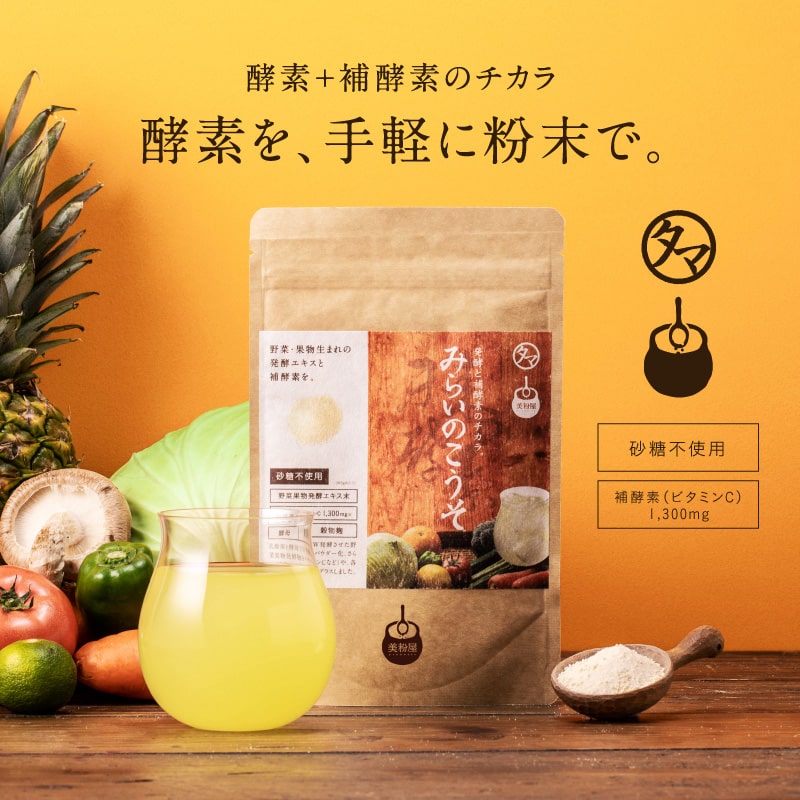美粉屋みらいのこうそ レモン味 100g タマチャンショップ