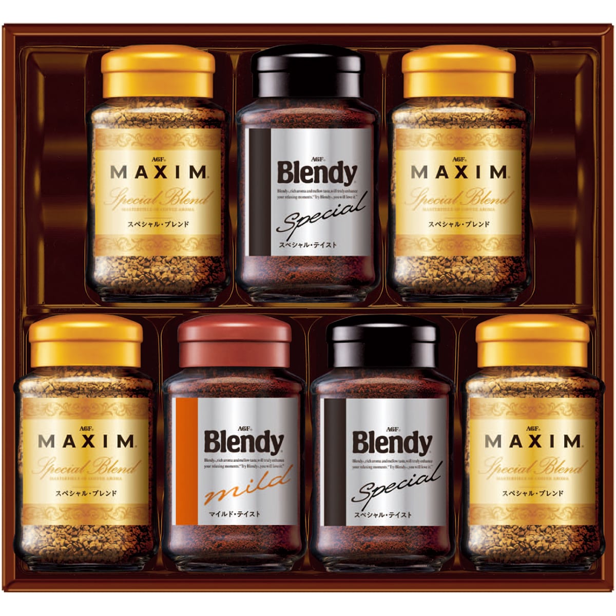 お歳暮 御歳暮 早割 冬ギフト 帰歳暮 ギフト プレゼント 送料無料 ギフト 2025 AGF インスタントコーヒーバラエティギフト 「E-50N」 飲料 ドリンク 珈琲 コーヒー AGF インスタントコーヒー マキシムスペシャルブレンド ブレンディ E-50N【GF】