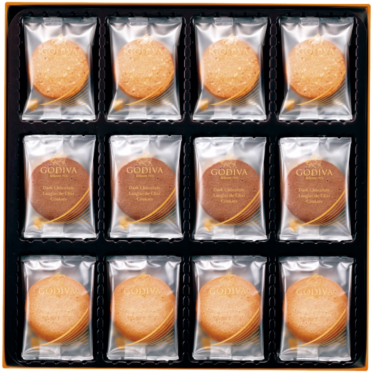 お歳暮 御歳暮 早割 冬ギフト 帰歳暮 ギフト プレゼント 送料無料 ギフト 2025 「ゴディバ」ラングドシャクッキーアソートメント(41枚入) 「GDC-411」 スイーツ 洋菓子 焼菓子 名店 ゴディバ ラングドシャ クッキー アソート GDC-411【GF】