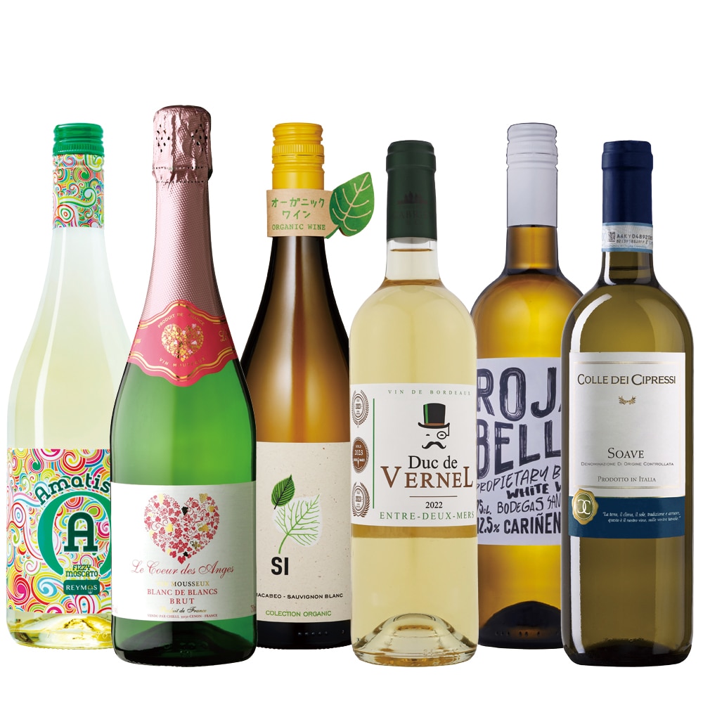 果実の香り華やぐ爽やかスパークリングと白ワイン6本セット【FD】