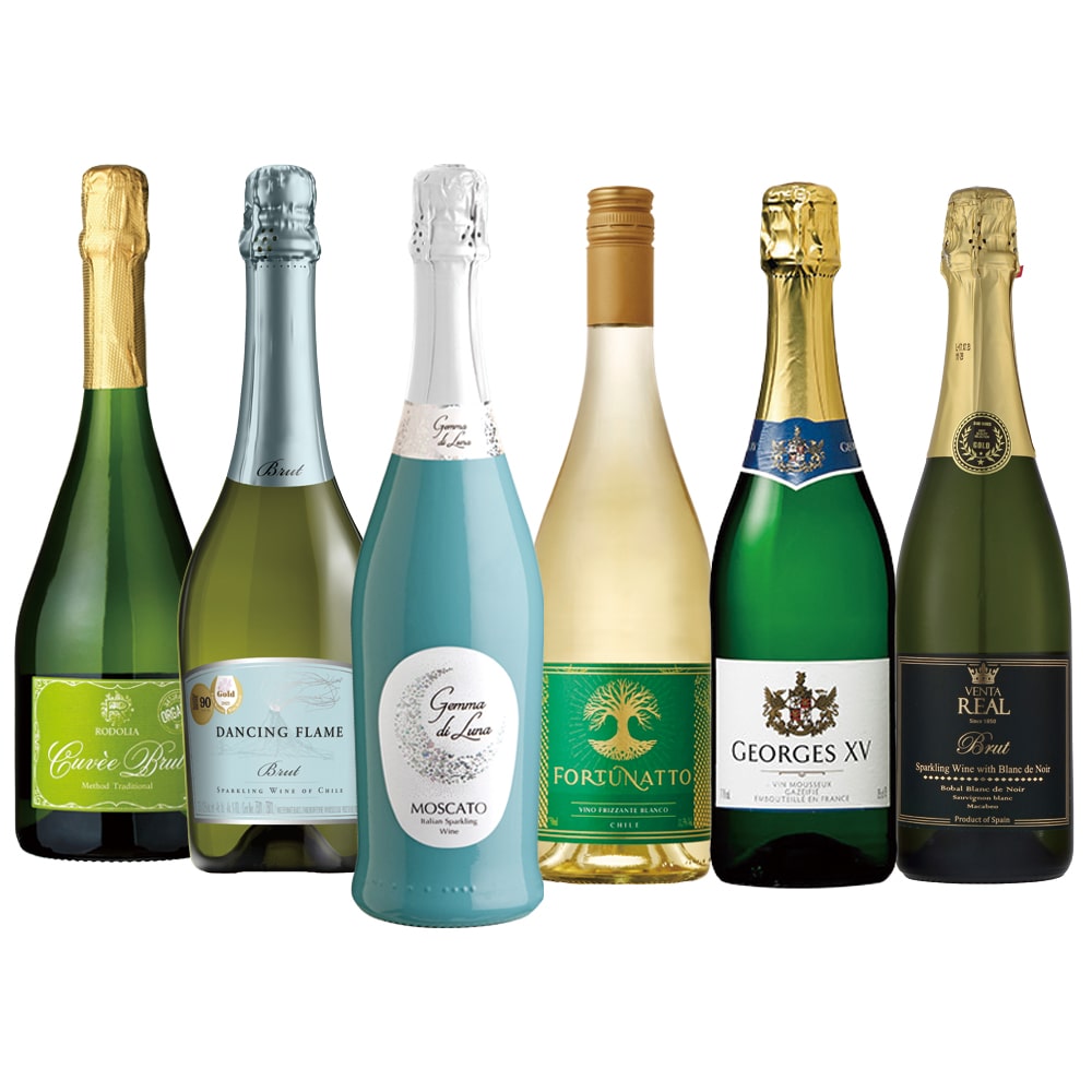 「月の宝石」の名を持つプレミアムスパークリング入り！厳選スパークリングワイン6本セット【FD】