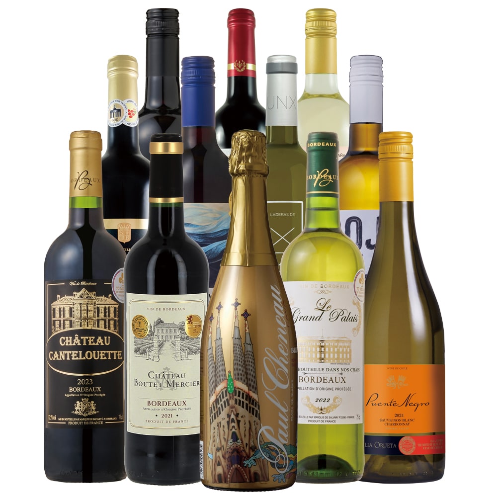 ダブルゴールド受賞カヴァ入り！厳選赤白ワインとスパークリング12本セット【FD】