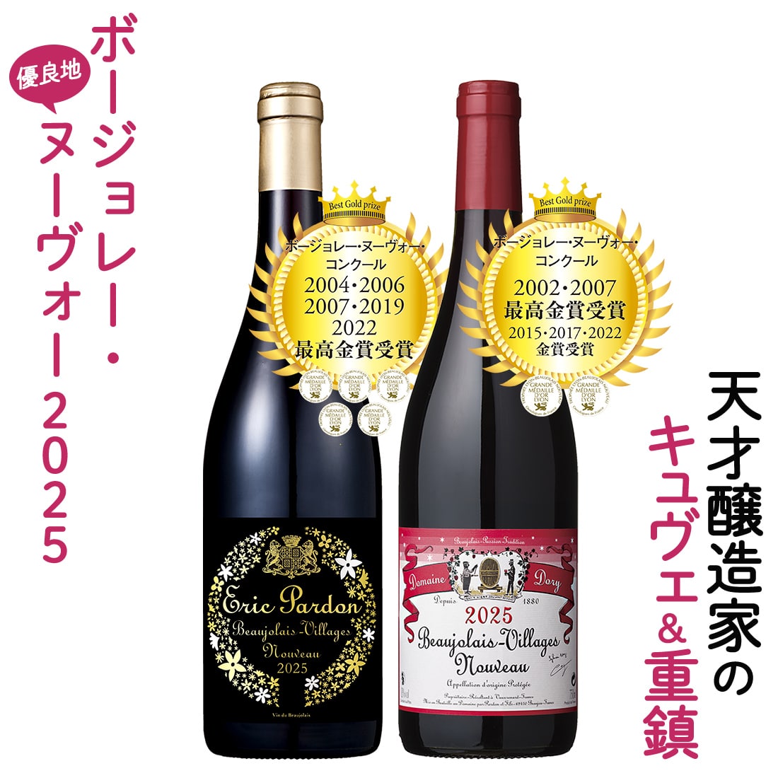 【早割予約】エリック・パルドン&シルヴァン・ドリーのヴィラージュ・ヌーヴォーセット【FD】