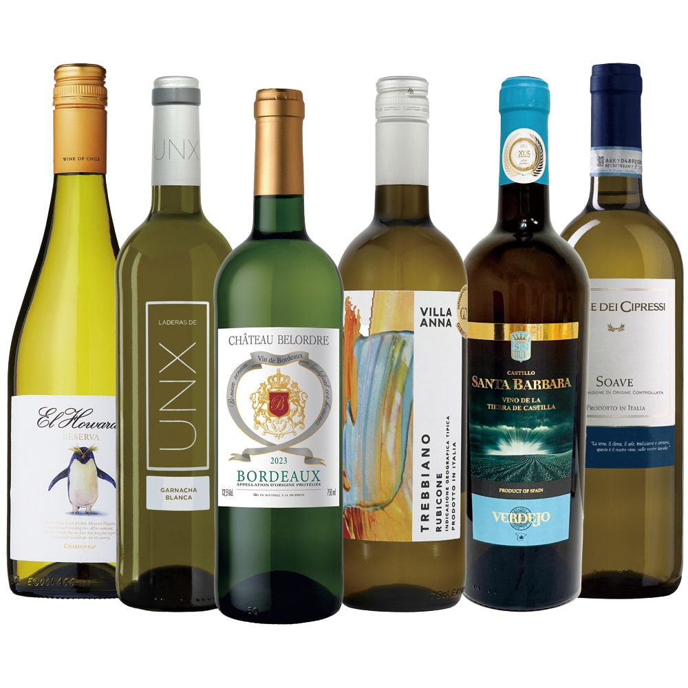 金賞受賞品種飲み比べ白ワイン6本セット【FD】