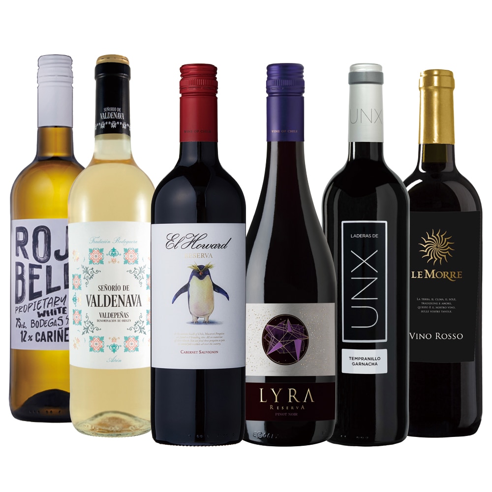食卓を彩るワインセレクション赤白6本セット【FD】