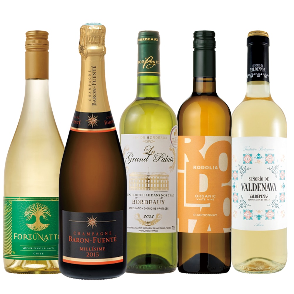 ミレジメシャンパーニュと厳選白泡◆豪華ワイン福袋5本セット【FD】