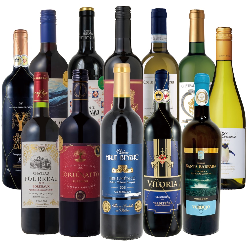 銘醸地オー・メドック・クリュ・ブルジョワ入り！大奉仕ワイン福袋12本セット【FD】