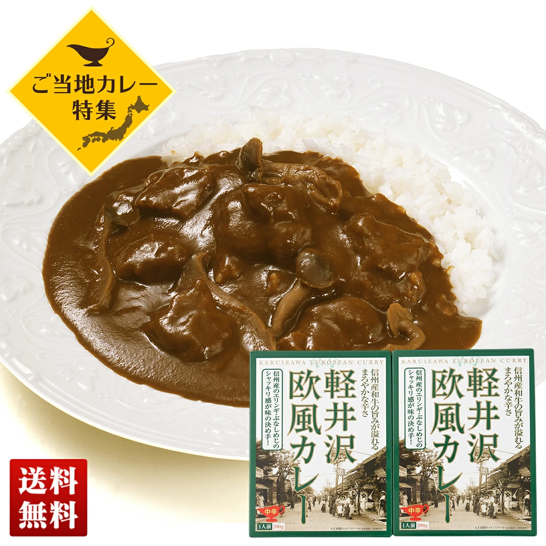 ご当地カレー 軽井沢欧風カレー 2食セットKO2-MD【GF】