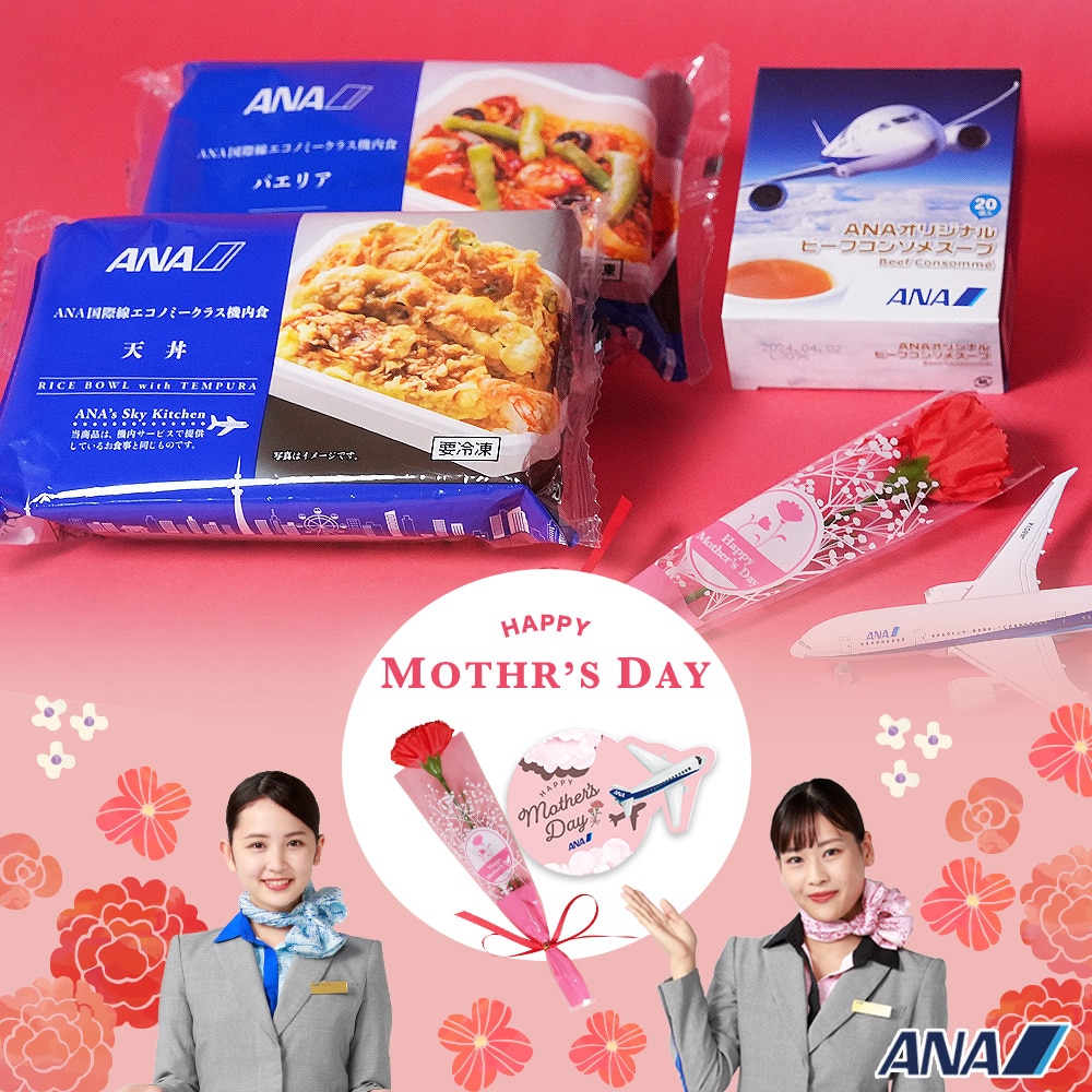 【母の日】いつもありがとう便 機内食2個+ANAオリジナルビーフコンソメスープセット
