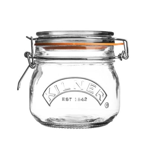 <KILNER>キルナーラウンドクリップトップジャー0.5L
