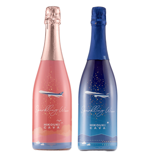 ＜ANAオリジナル＞HIKOUKI CAVA(飛行機カヴァ)星空・ハレ空２本セット