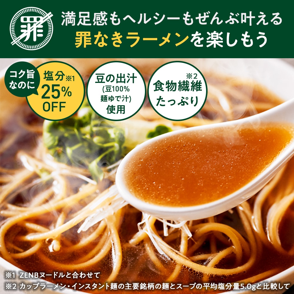 送料無料 ZENB ラーメンセット ( ゼンブ ヌードル丸麺 4食 ＋ おすすめ