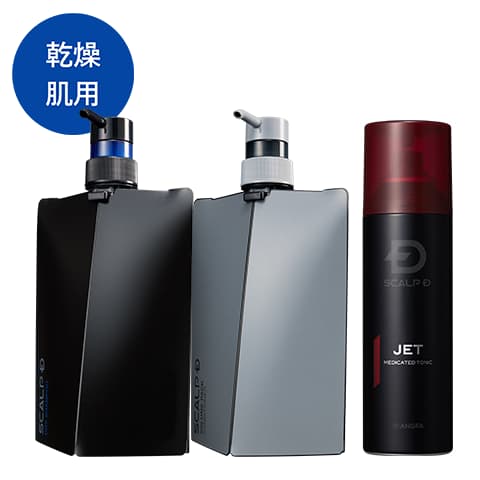 スカルプＤ 薬用スカルプシャンプー&薬用スカルプボリュームパックコンディショナー&薬用育毛スカルプトニック ドライセット [乾燥肌用]