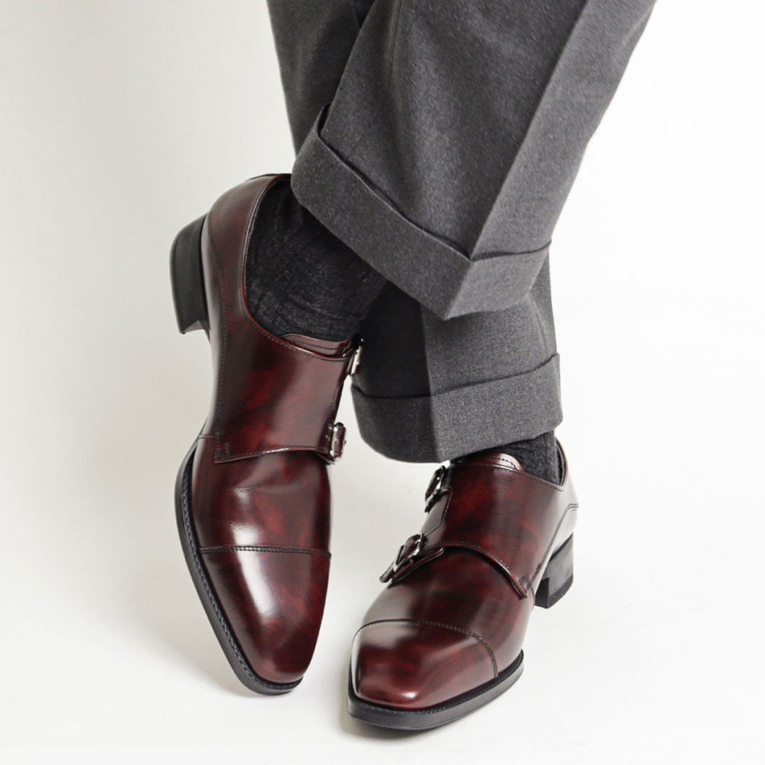 REGAL 27EL ダブルモンク ワイン リーガル ビジネスシューズ メンズ 送料無料