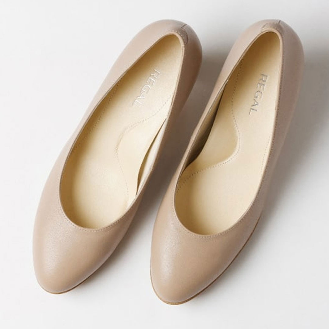 REGAL F22R 晴雨兼用プレーンパンプス ダークベージュ リーガル パンプス 送料無料