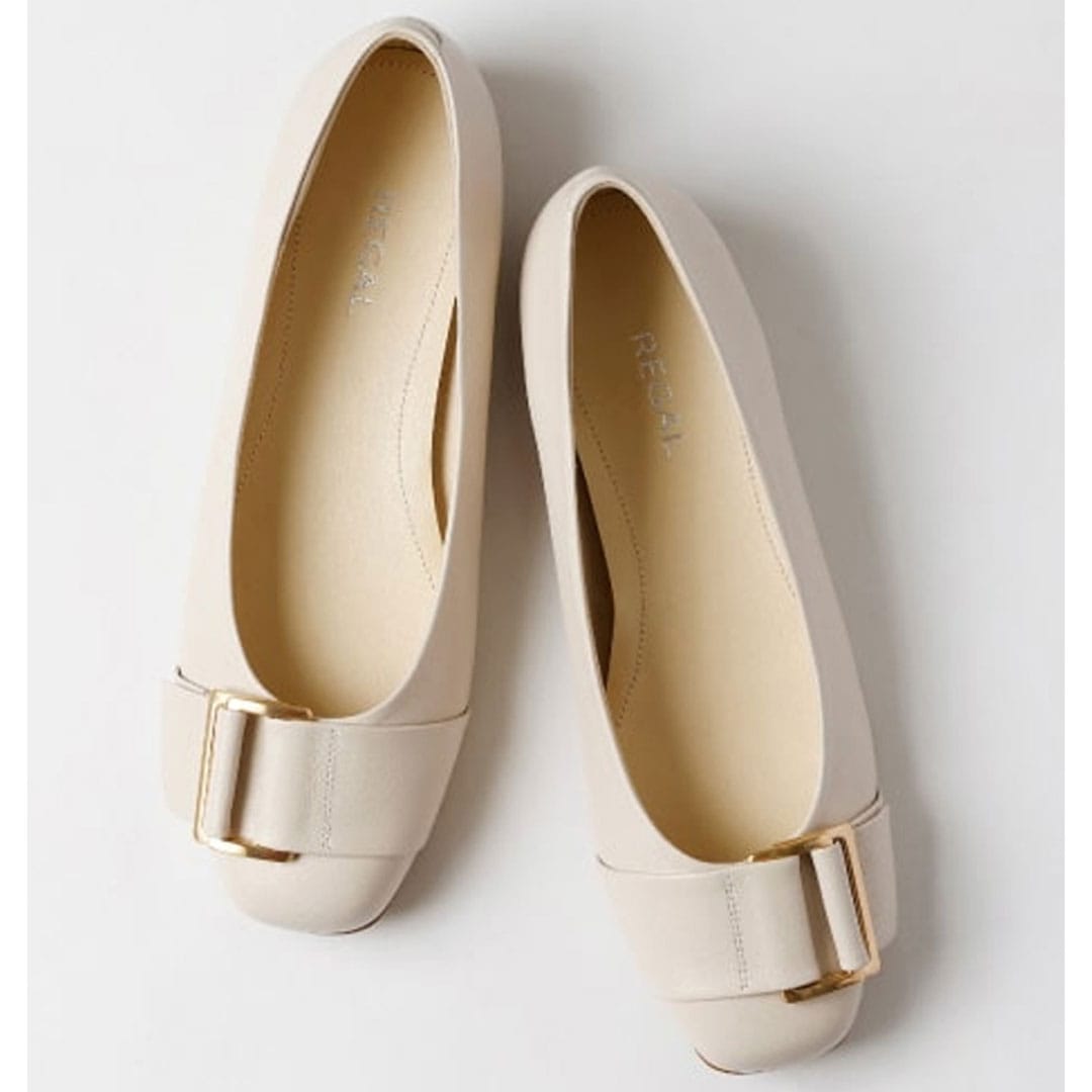 REGAL F25R 晴雨兼用フラットシューズ アイボリー リーガル フラットシューズ 送料無料