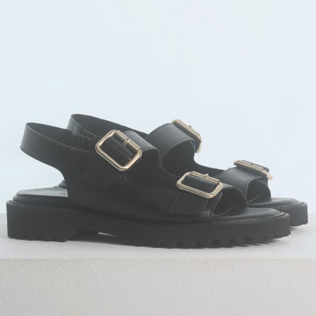 REGAL F28R ダブルバックルサンダル ブラック リーガル サンダル 送料無料