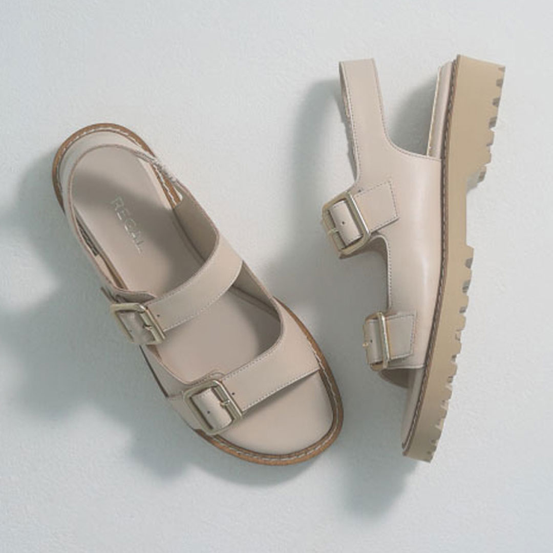 REGAL F28R ダブルバックルサンダル アイボリー リーガル サンダル 送料無料