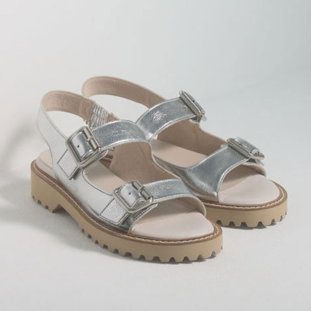 REGAL F28R ダブルバックルサンダル シルバー リーガル サンダル 送料無料