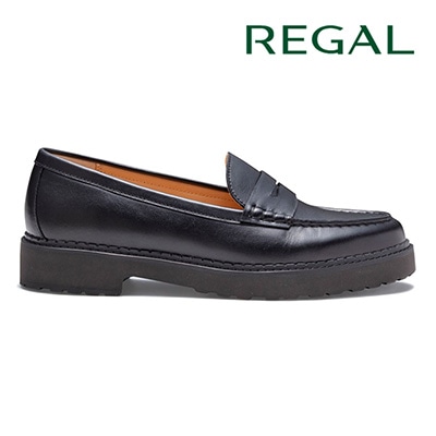 REGAL F33R ラギットソールローファー ブラック リーガル カジュアルシューズ 送料無料