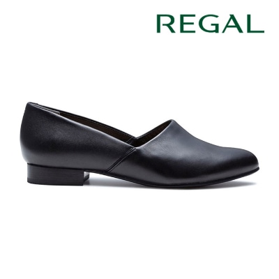 REGAL F38R 甲深フラットシューズ ブラック リーガル フラットシューズ 送料無料