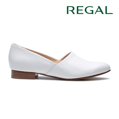 REGAL F38R 甲深フラットシューズ アイボリー リーガル フラットシューズ 送料無料