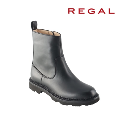 REGAL F47Q ショートブーツ ブラック リーガル ブーツ(22.5cm ブラック