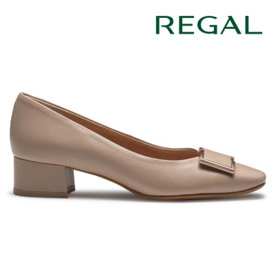 REGAL F53R スクエアトウパンプス ベージュ リーガル パンプス 送料無料
