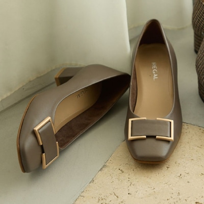 REGAL F53R スクエアトウパンプス オーク リーガル パンプス 送料無料