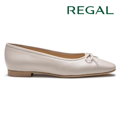 REGAL F58R 晴雨兼用バレエシューズ アイボリー リーガル フラットシューズ 送料無料