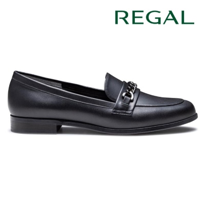 REGAL F60R 晴雨兼用チェーンローファー ブラック リーガル フラットシューズ 送料無料
