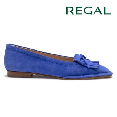 REGAL F85R キルトフラットシューズ ブルースエード リーガル フラットシューズ 送料無料