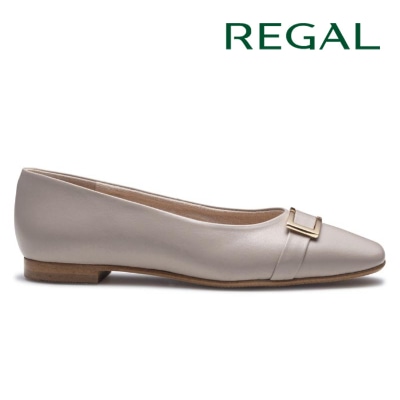 REGAL F90R 晴雨兼用フラットパンプス ダークベージュ リーガル フラットシューズ 送料無料