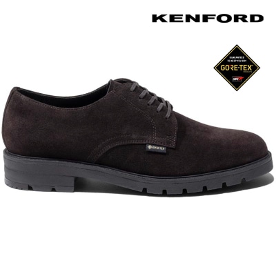 KENFORD KP10 外羽根プレーントウ GORE-TEX ダークブラウンスエード ケンフォード ビジネスシューズ 送料無料
