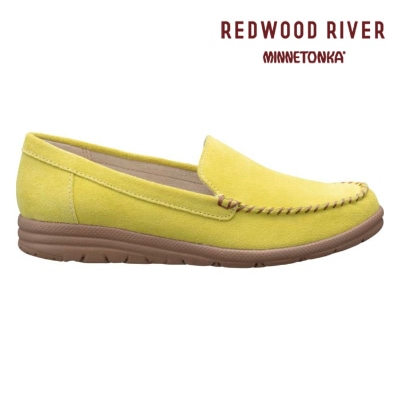 REDWOOD RIVER　MINNETONKA(R) M02C モカシンシューズ アイボリーキャメル レッドウッド リバーミネトンカ(R) カジュアルシューズ 送料無料