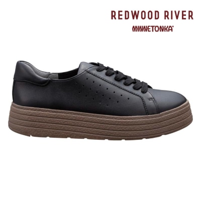 REDWOOD RIVER　MINNETONKA(R) M07C コートタイプスニーカー ブラック レッドウッド リバーミネトンカ(R) スニーカー 送料無料