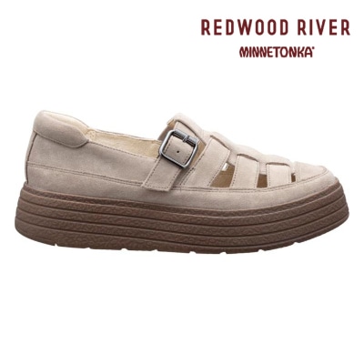 REDWOOD RIVER　MINNETONKA(R) M09C グルカタイプシューズ ベージュスエード レッドウッド リバーミネトンカ(R) カジュアルシューズ 送料無料