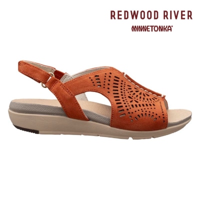 REDWOOD RIVER MINNETONKA(R) M10C フットベットサンダル オレンジスエード レッドウッド リバーミネトンカ(R) サンダル 送料無料