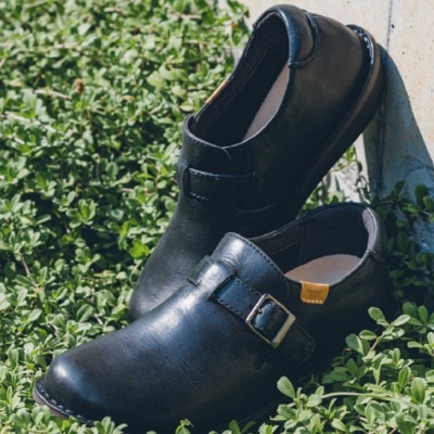 REDWOOD RIVER R03A ベルト付スリッポン ブラック レッドウッド リバー フラットシューズ 送料無料