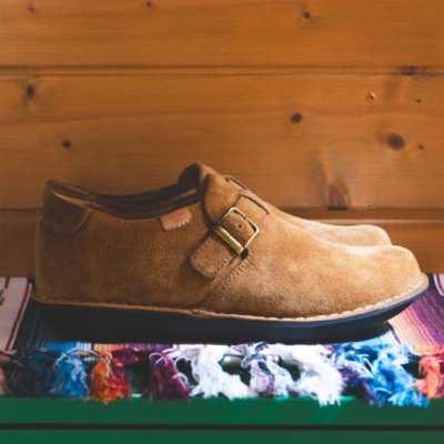 REDWOOD RIVER R03A ベルト付スリッポン キャメルスエード レッドウッド リバー フラットシューズ 送料無料