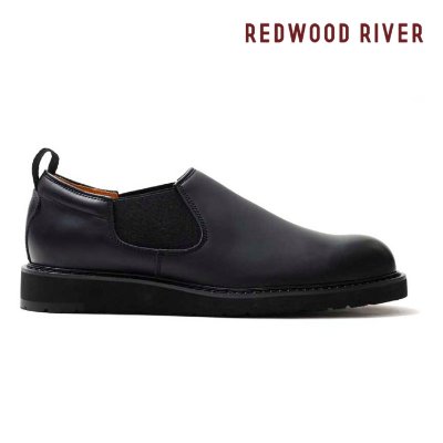 REDWOOD RIVER RX07 ＳＩＤＥ　ＧＯＲＥＤ　ＳＬＩＰ－ＯＮＳ ブラック レッドウッド リバー カジュアルシューズ 送料無料