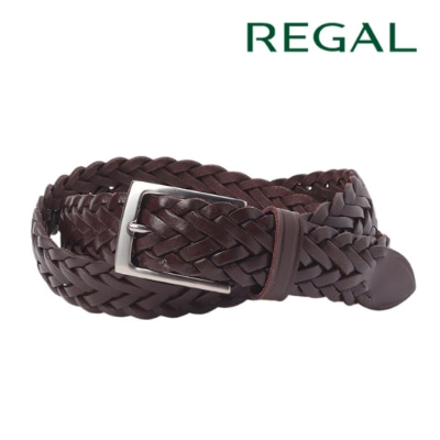 REGAL TS84 プレミアム メッシュベルト ダークブラウン リーガル ベルト メンズ 送料無料