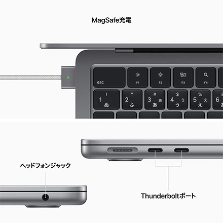 13インチMacBook Air: 8コアCPUと8コアGPUを搭載したApple M2チップ ...
